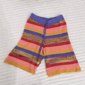 Urban Outfitters Colorful Striped Knit Shorts